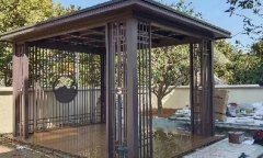 长春凉亭制作案例展示实景拍摄