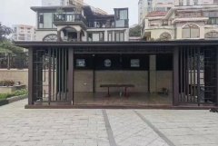 长春小区高端凉亭实景拍摄